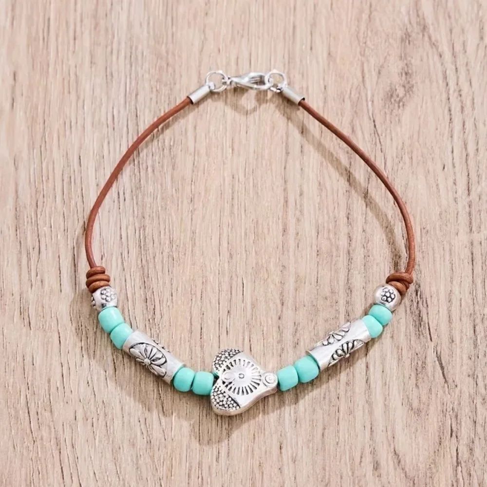 Boho heart bracelet #2401